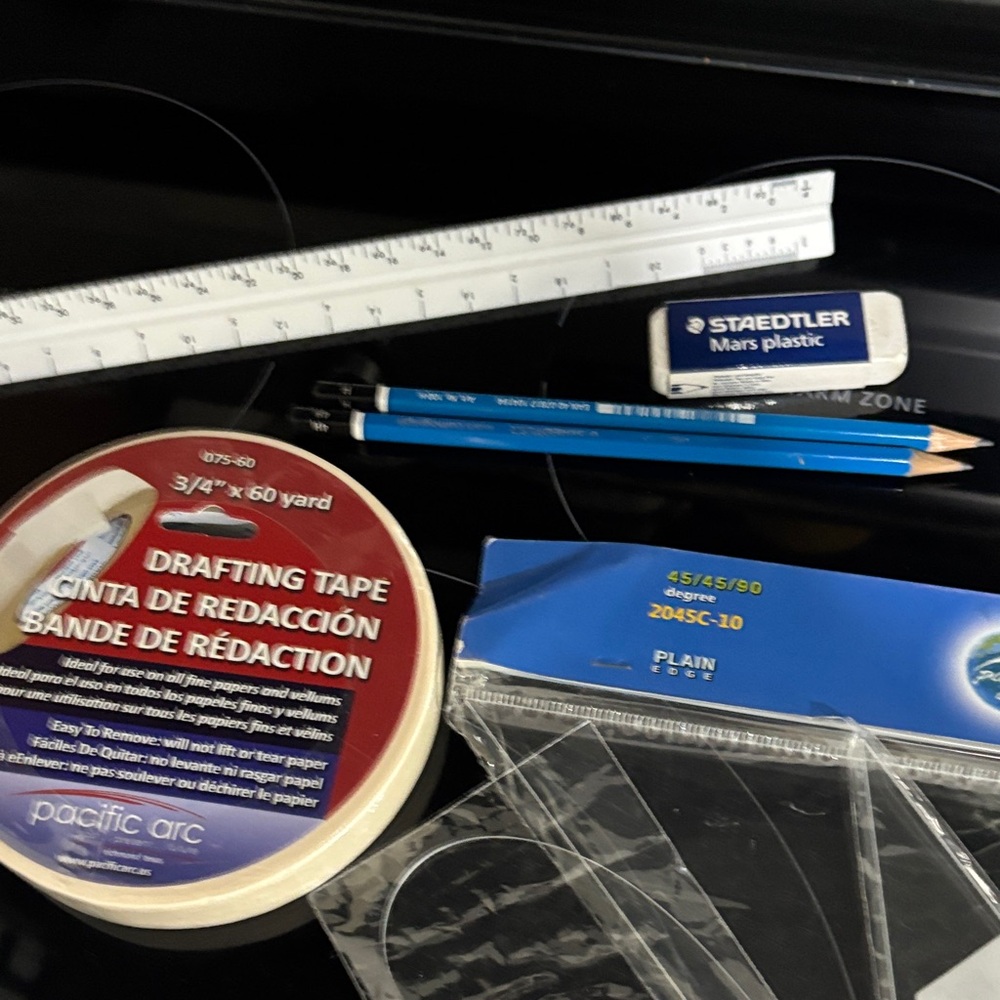 Assorted Drafting Tools Set - Picture 3 of 7